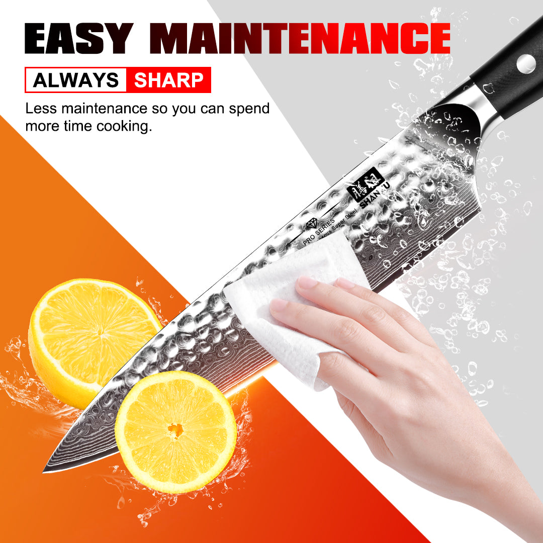 Pro Series Damascus Chef Knife V2 | SHAN ZU Knvies