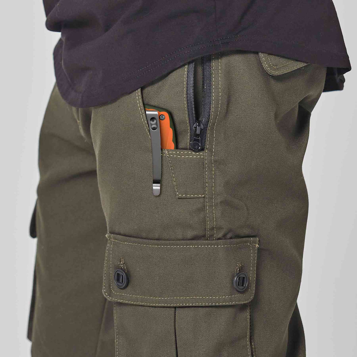 Orange Peafowl Liner Locking Knife ZDF905 7.80 Blade & G10 Handle | SHAN ZU Pocket Folding Knives