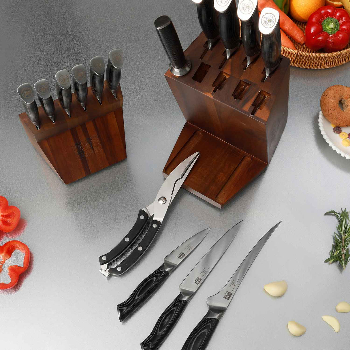 16-PCS Professional Japanese Knife Set | Genbu Sereis | SHAN ZU Knives