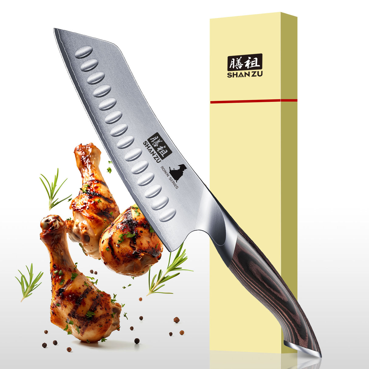 Ronin Japanese 7" Santoku Knife