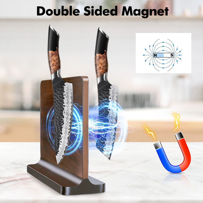 SHAN ZU Tengu Series | 7-Piece Kitchen Knife Set + 30 cm Magnetic Knife Holder