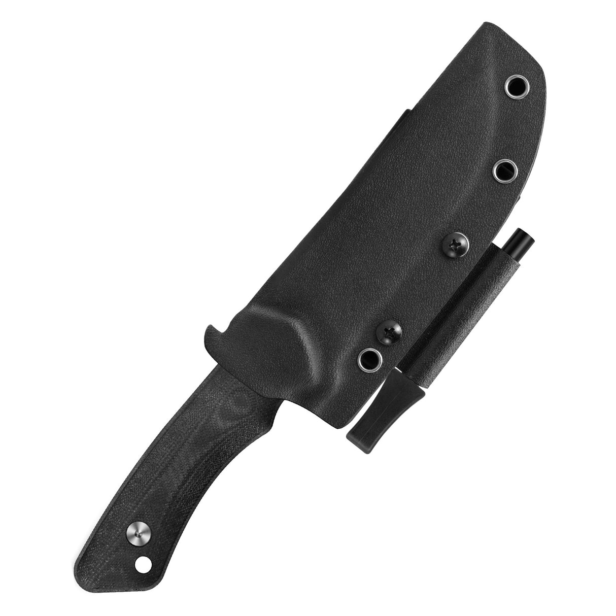 9.52" Black Vesta Saber Ground Fixed Blade Knife