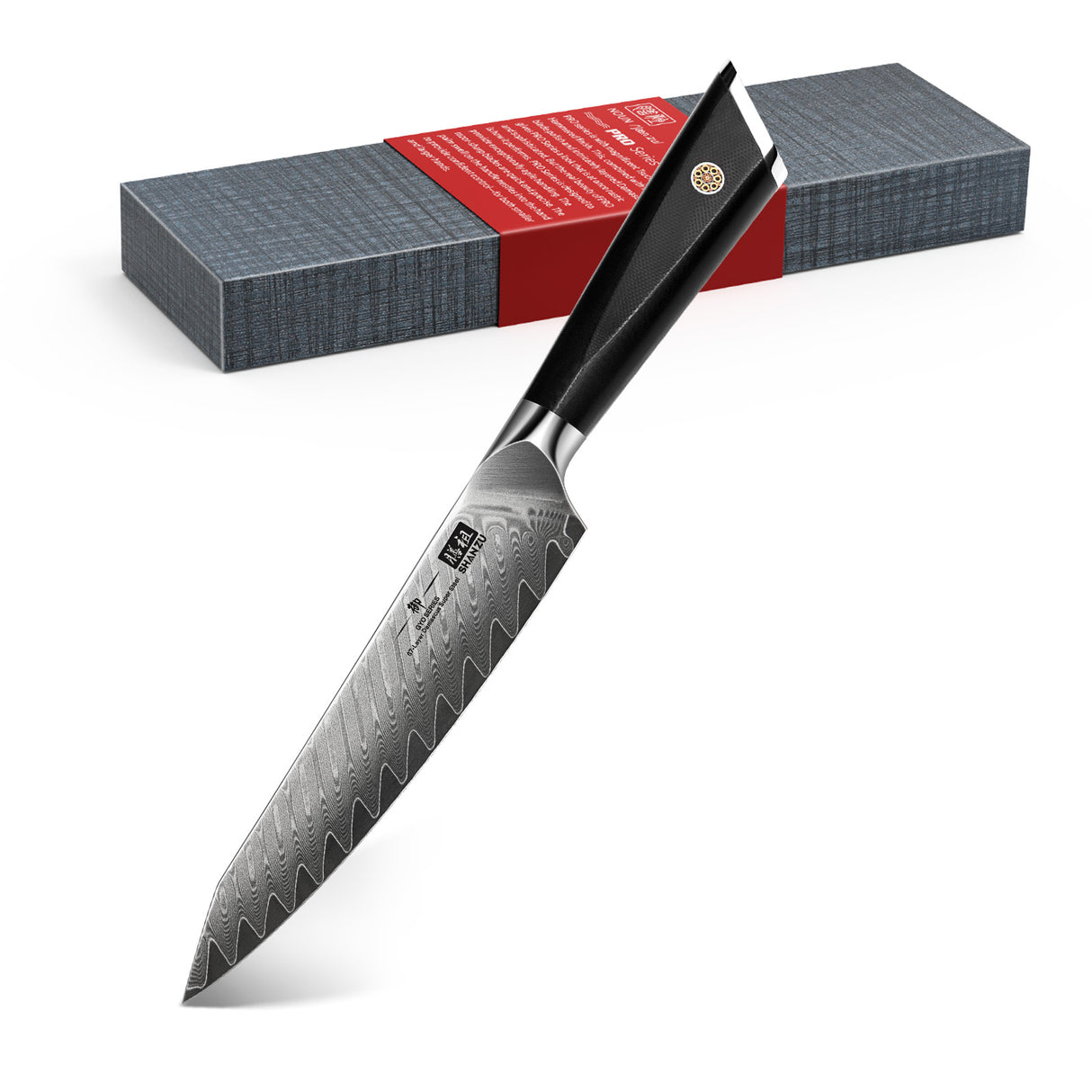 GYO Damascus Utility Knife