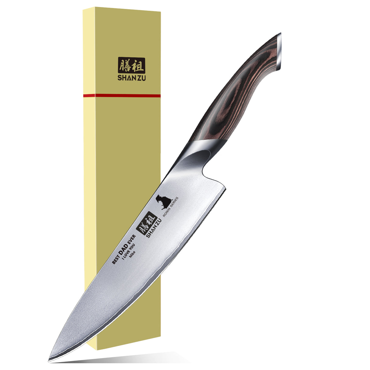 Seagull American S35VN 8" Chef knife+MAGNETIC KNIFE HOLDER