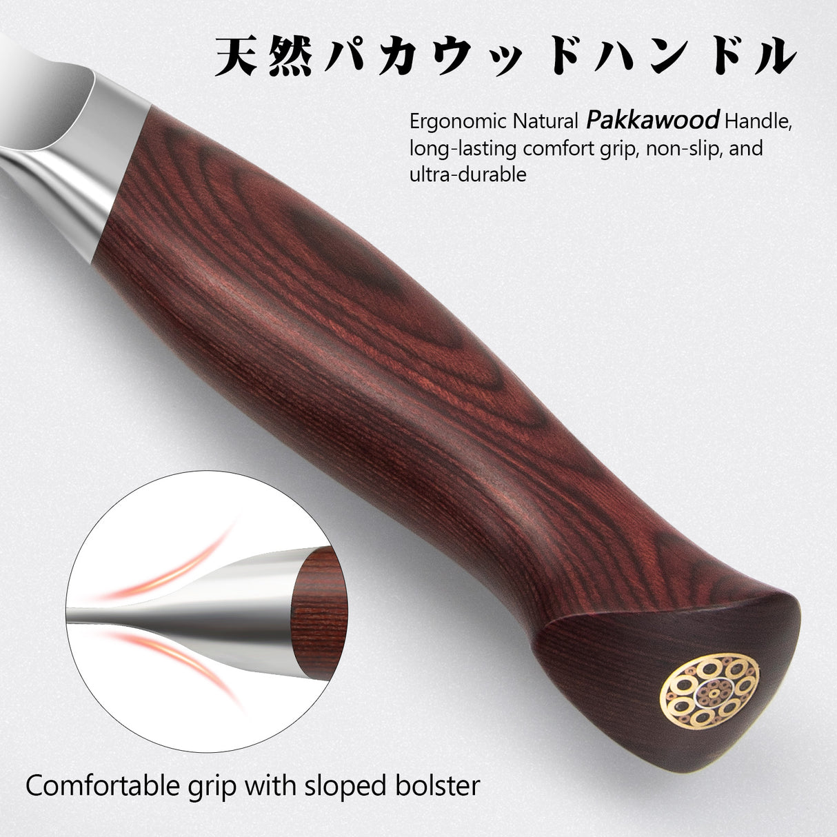 OKINAWA Series | SHAN ZU 8-inch Chef's Knife+MAGNETIC KNIFE HOLDER