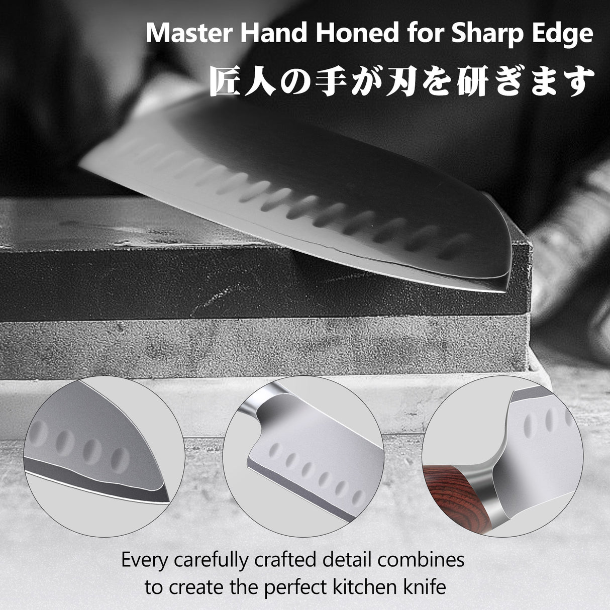 SHAN ZU 7 Inch Santoku Knife | OKINAWA Series