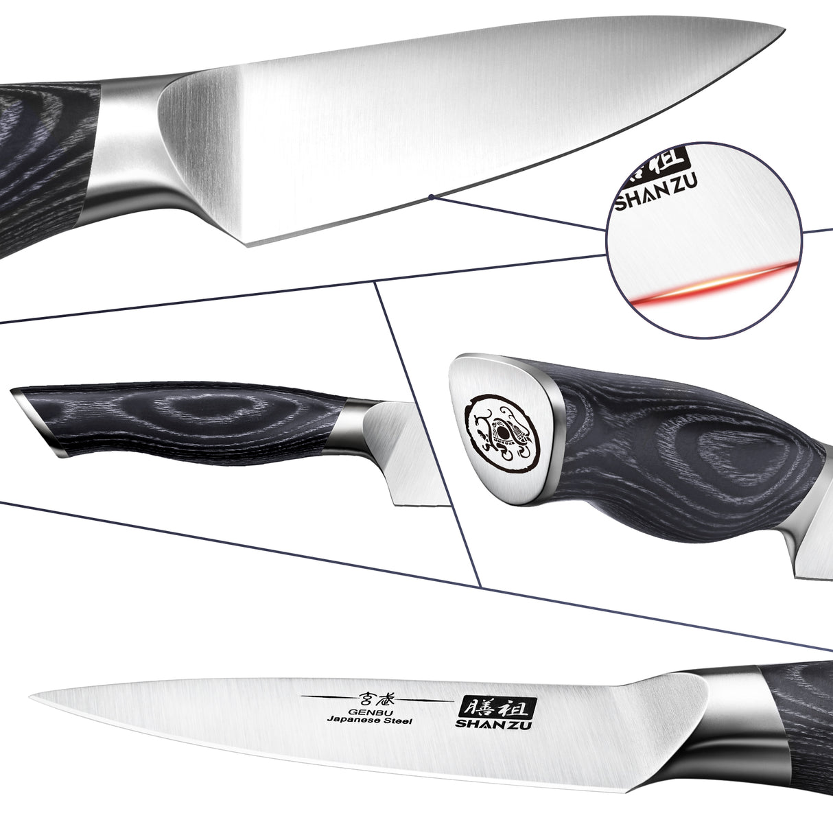 SHAN ZU 3.75 Inch Paring Knife | Genbu Series