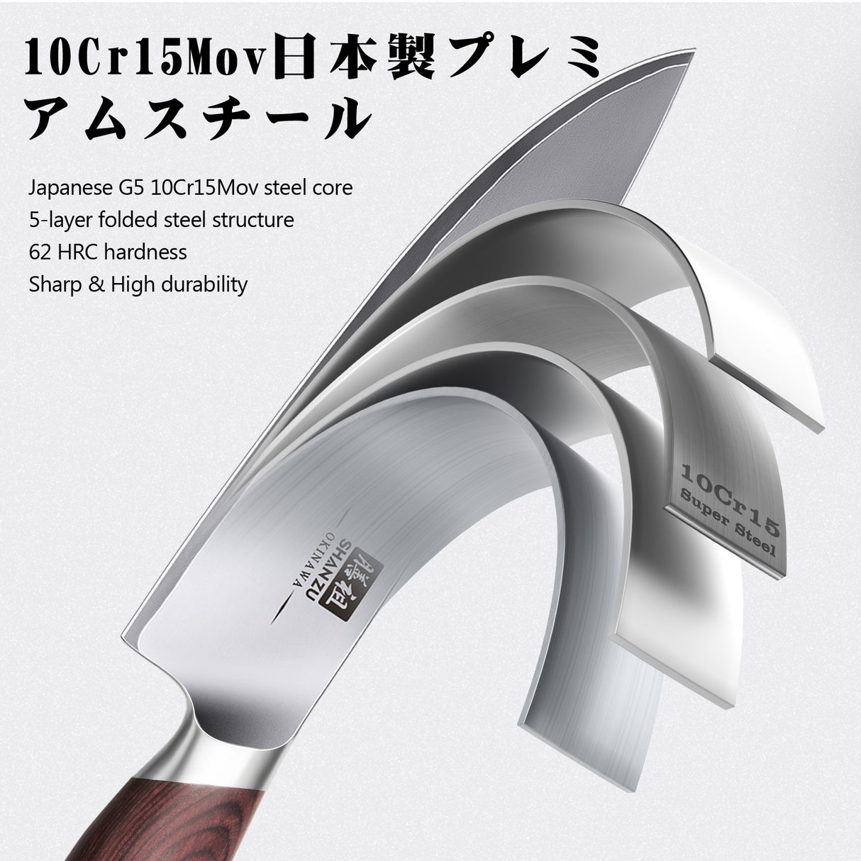 OKINAWA Series | SHAN ZU 8-inch Chef's Knife+MAGNETIC KNIFE HOLDER