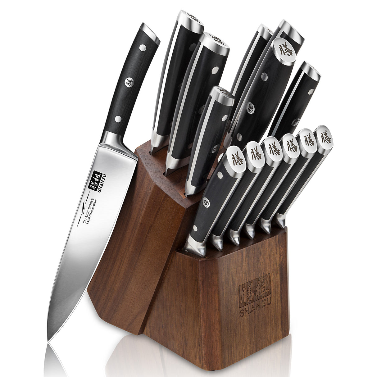 Classic 14-PCS High Carbon Steel Knife Set