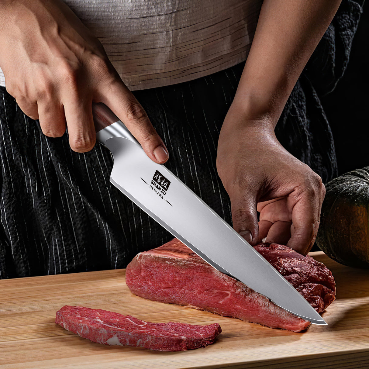 OKINAWA Series | SHAN ZU 8-inch Chef's Knife+MAGNETIC KNIFE HOLDER
