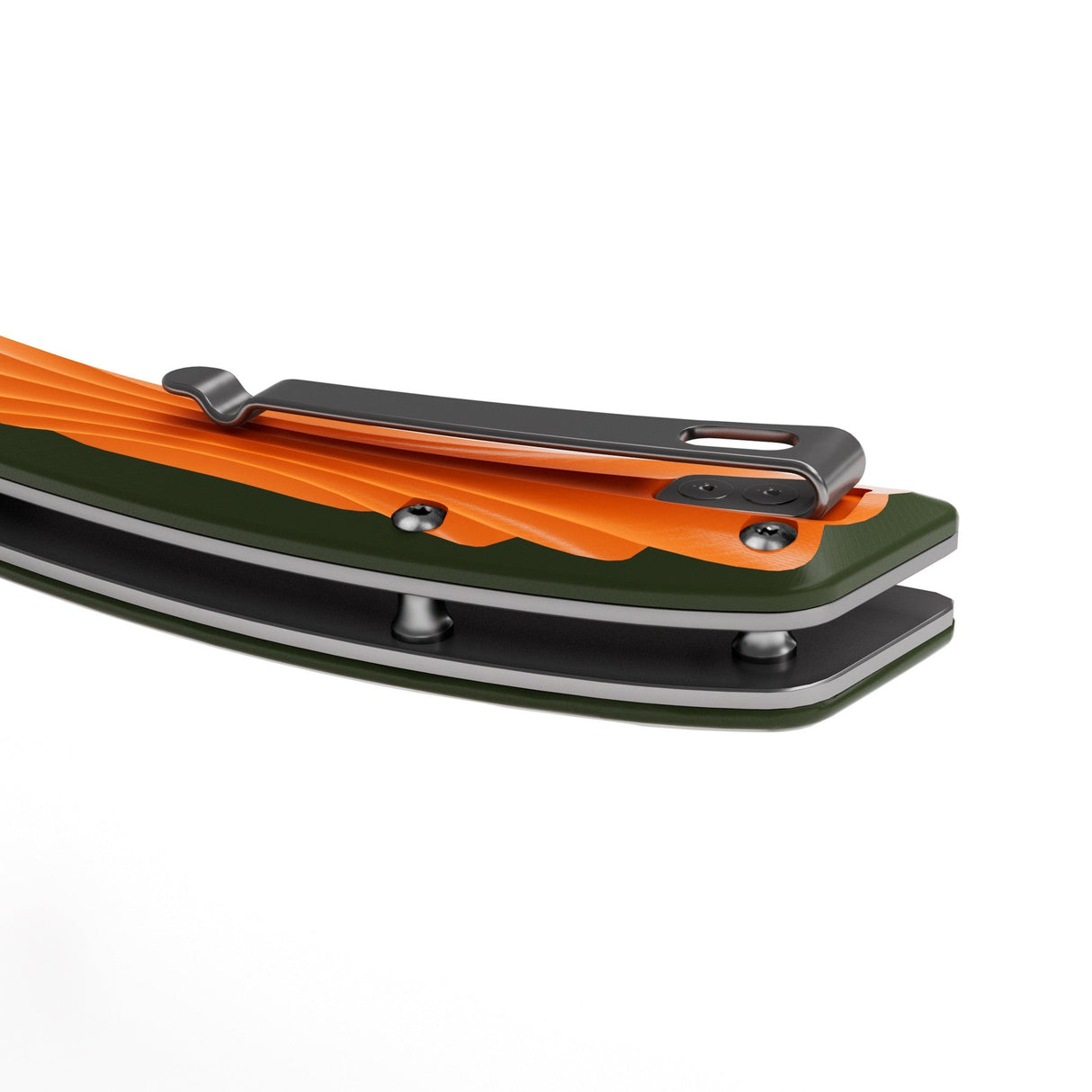 Orange Peafowl Liner Locking Knife ZDF905 7.80 Blade & G10 Handle | SHAN ZU Pocket Folding Knives