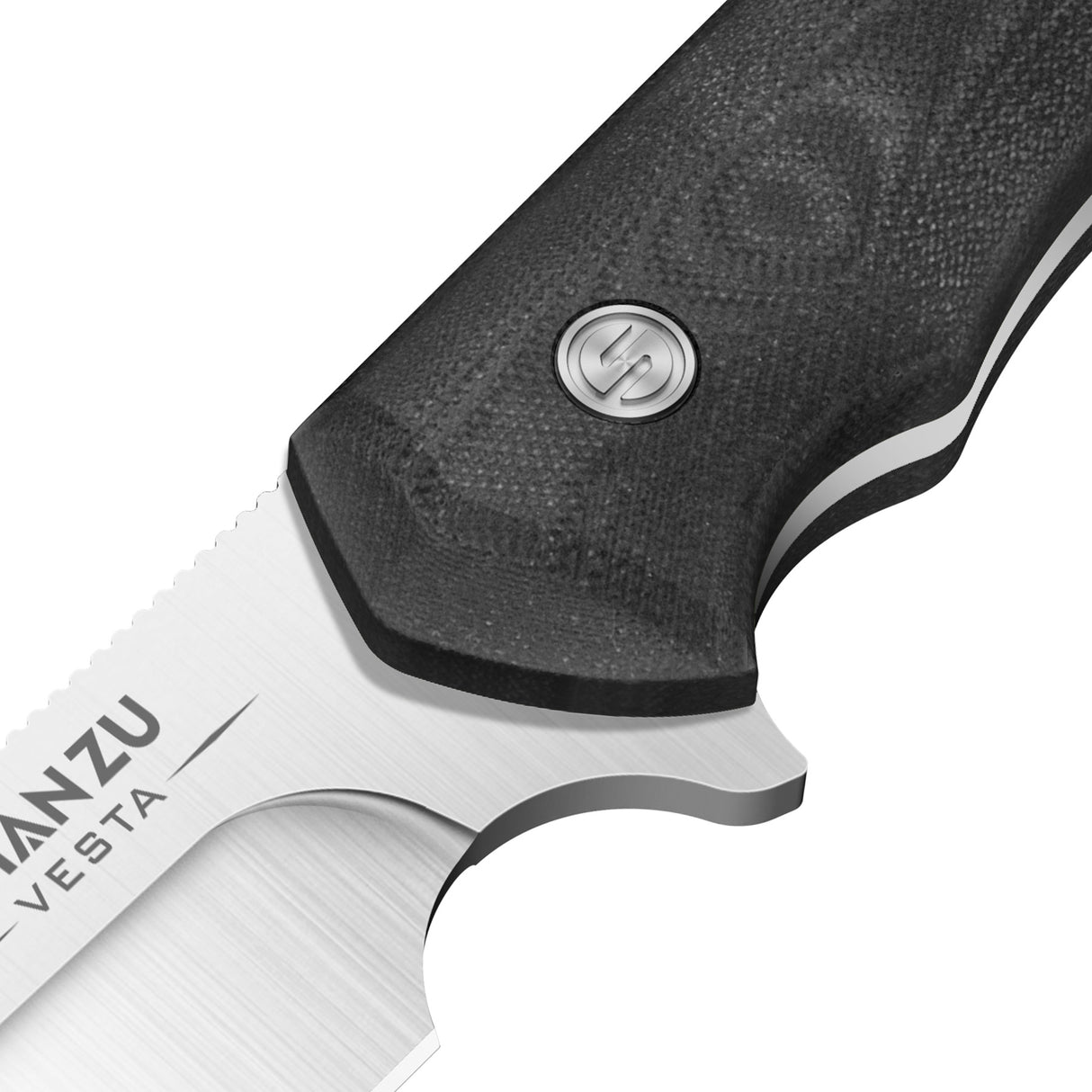 9.52" Black Vesta Saber Ground Fixed Blade Knife