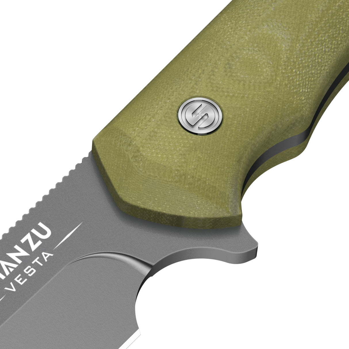 9.52" Green Vesta Saber Ground Fixed Blade Knife