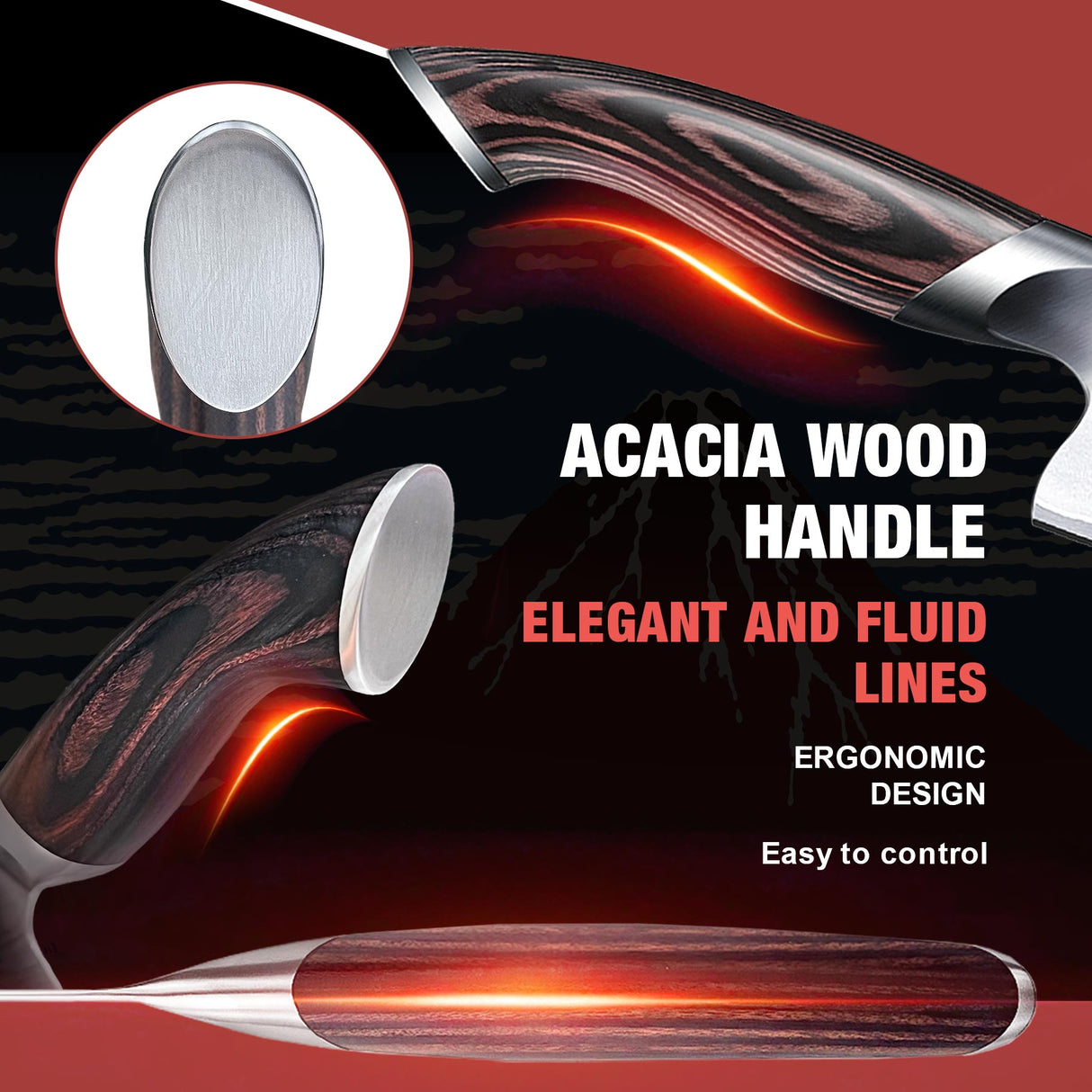 SHAN ZU 7” High Carbon Japanese Culinary Santoku Knife | Best Budget Chef Knife with a Comfortable Grip