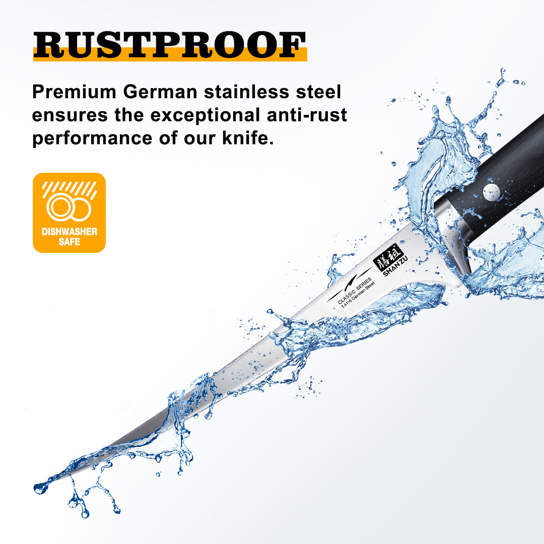 German Steel 7" Filet Knife | SHAN ZU Knives