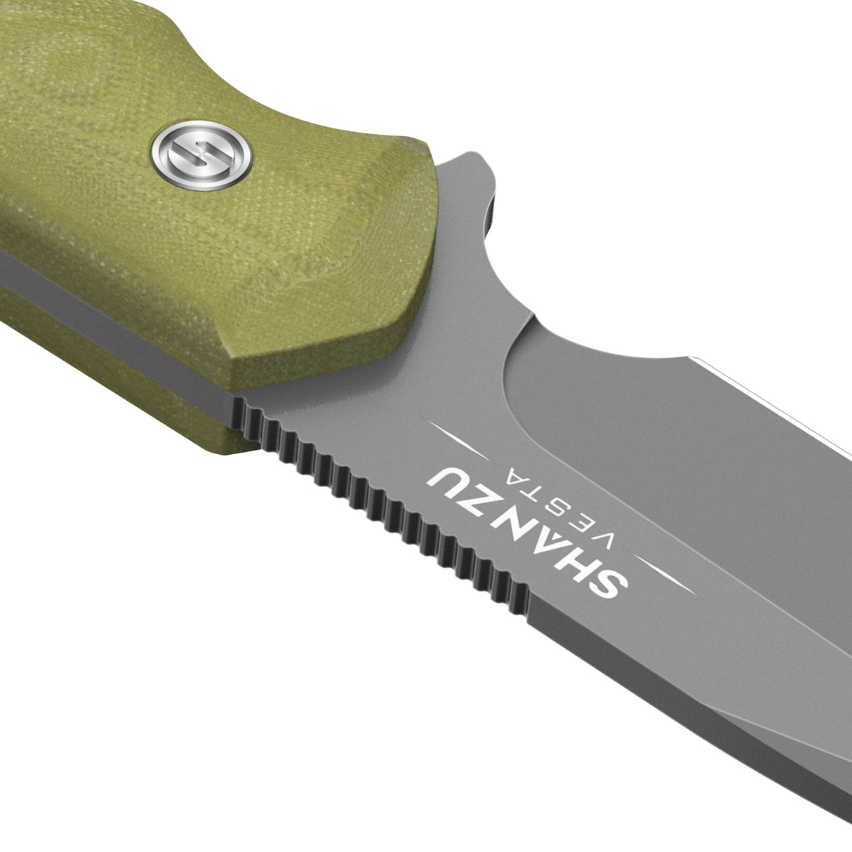 9.52" Green Vesta Saber Ground Fixed Blade Knife