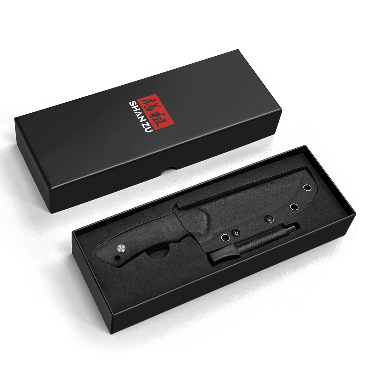 9.52" Black Vesta Saber Ground Fixed Blade Knife