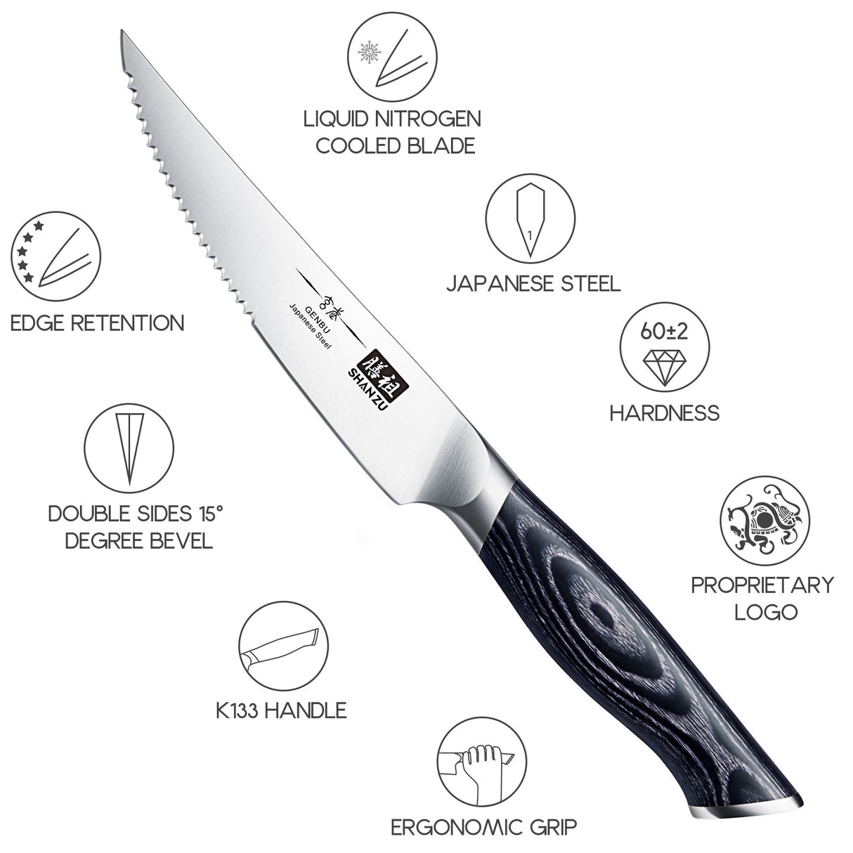 SHAN ZU Steak Knife Set