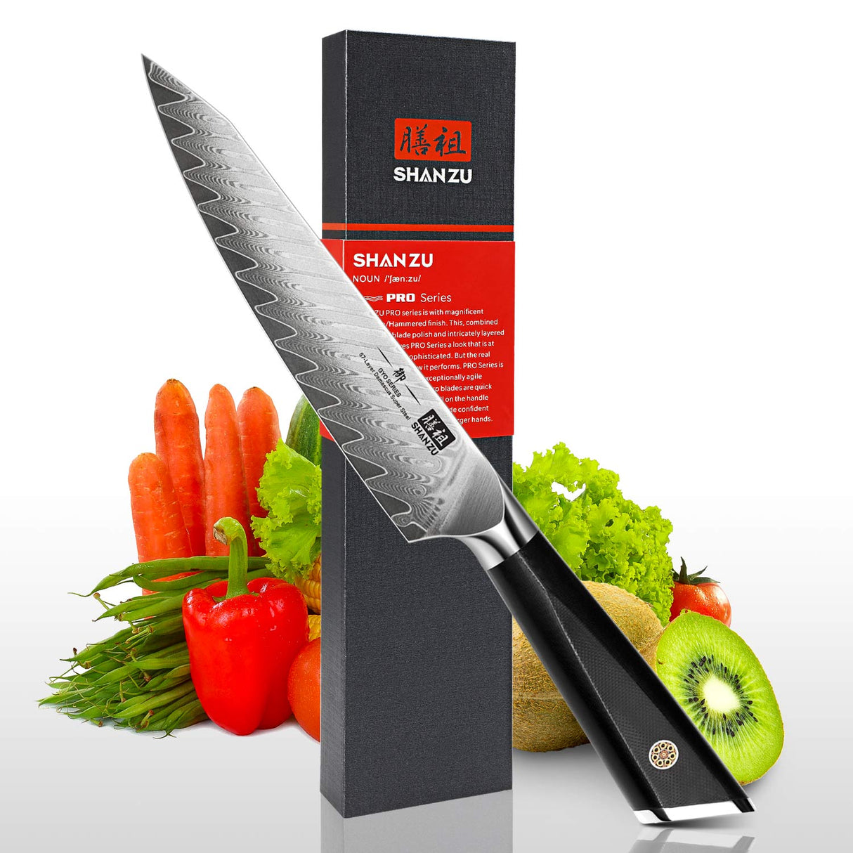 GYO Damascus Utility Knife