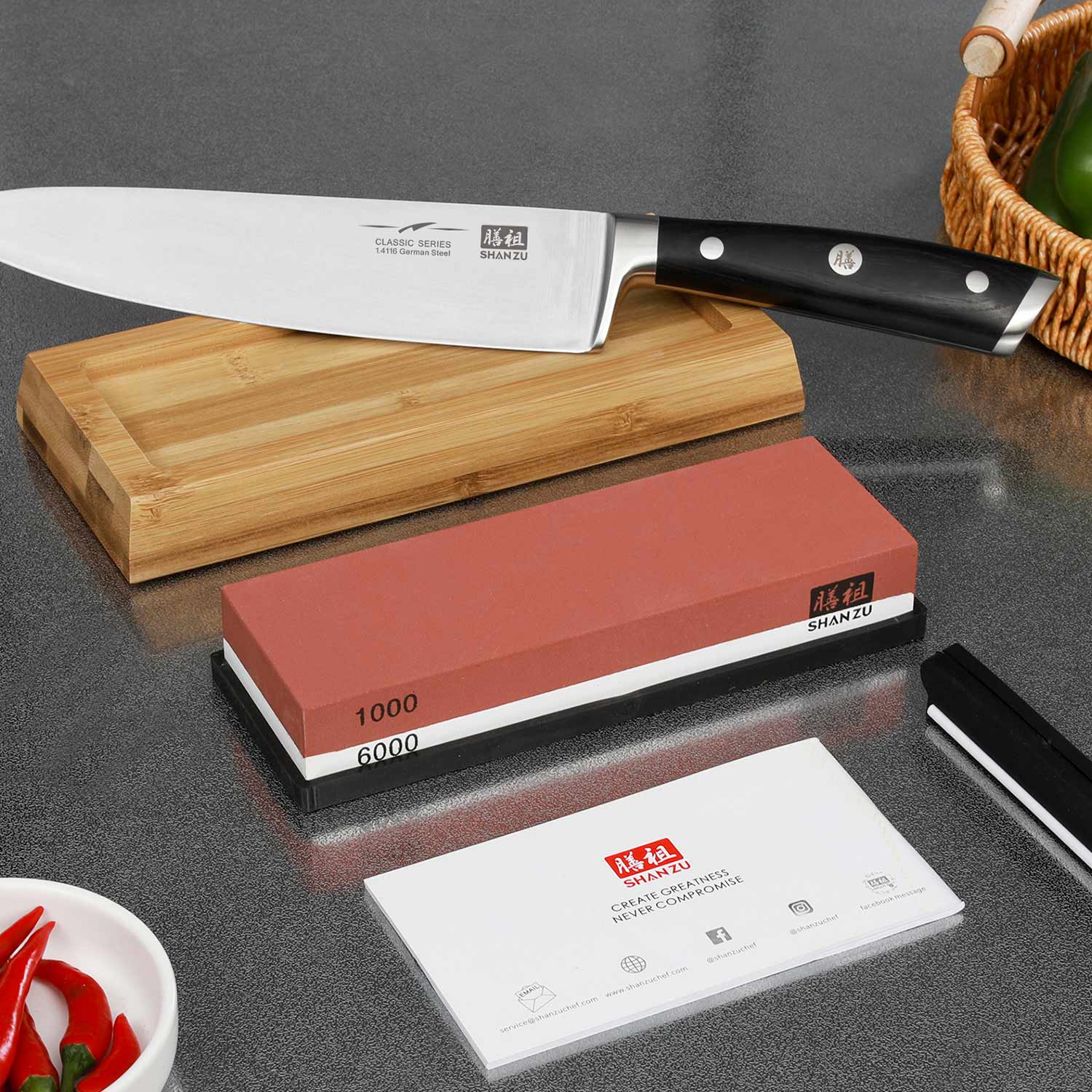 #1000/6000 wetstone |SHAN ZU Knives