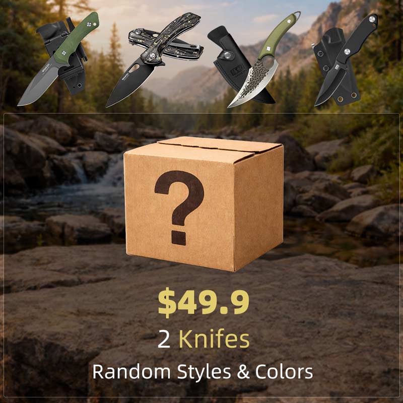 SHANZU Dual Folding Knife Mystery Box – Pick 2 Random Pocket Knives Bundle
