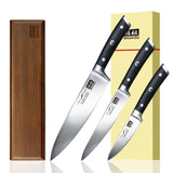SHAN ZU Classic Series | 3 Knife Set + 12" Magnetic Knife Holder