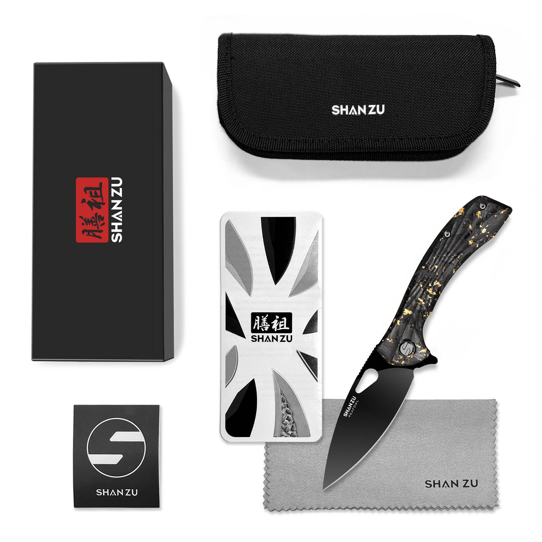 Golden Peafowl | Liner Lock Knife | 7.80” ZDF905 Blade & Clear Resin Handle