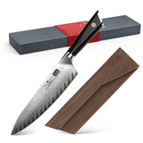 GYO Damascus Chef Knife+Magnetic Knife Sheath
