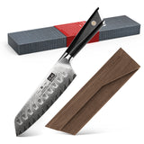 GYO Damascus Santoku Knife+Magnetic Knife Sheath