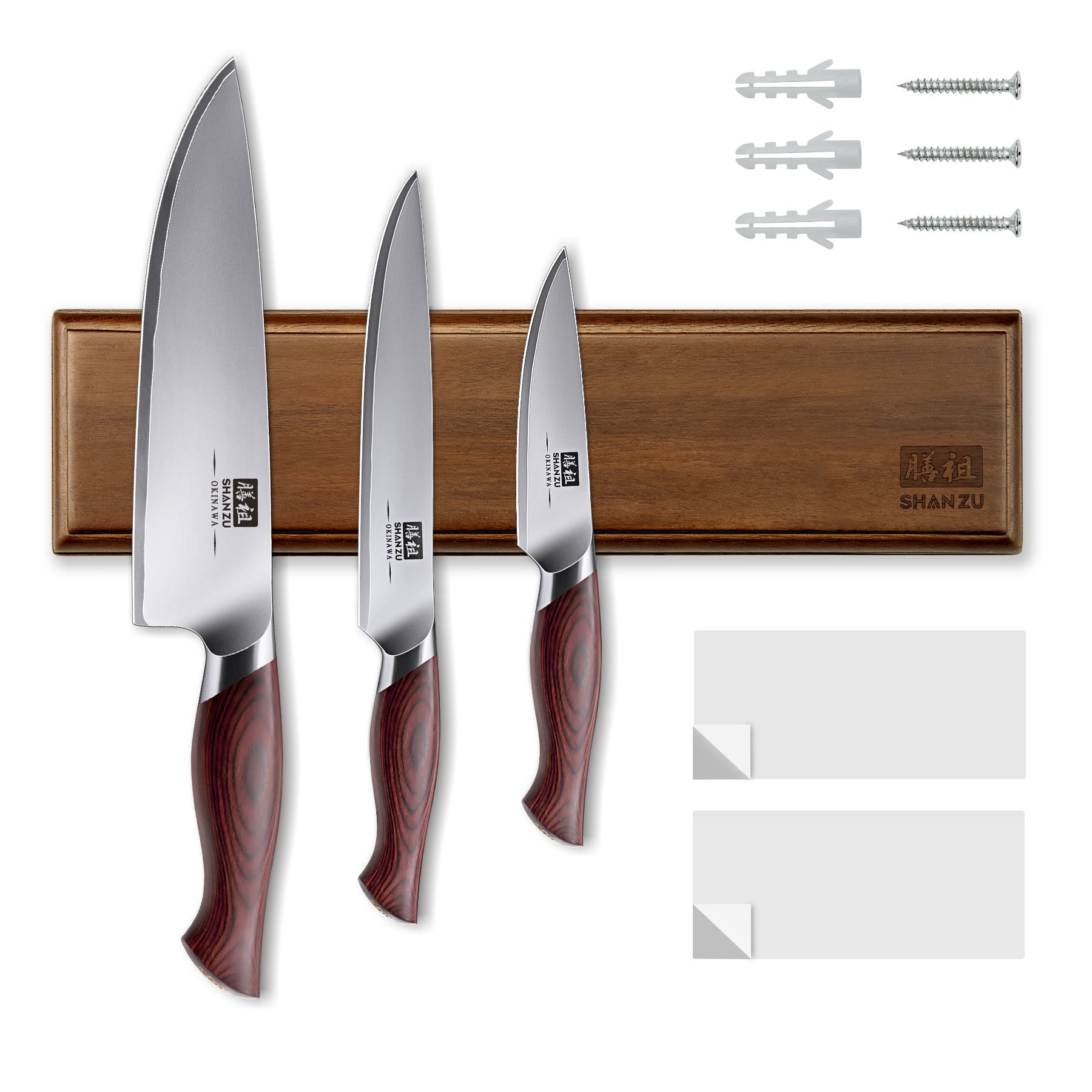SHANZU Okinawa Series | 3-Piece Japanese Steel Set + 12