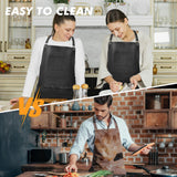 SHANZU Genuine Leather Work Apron with Adjustable Straps