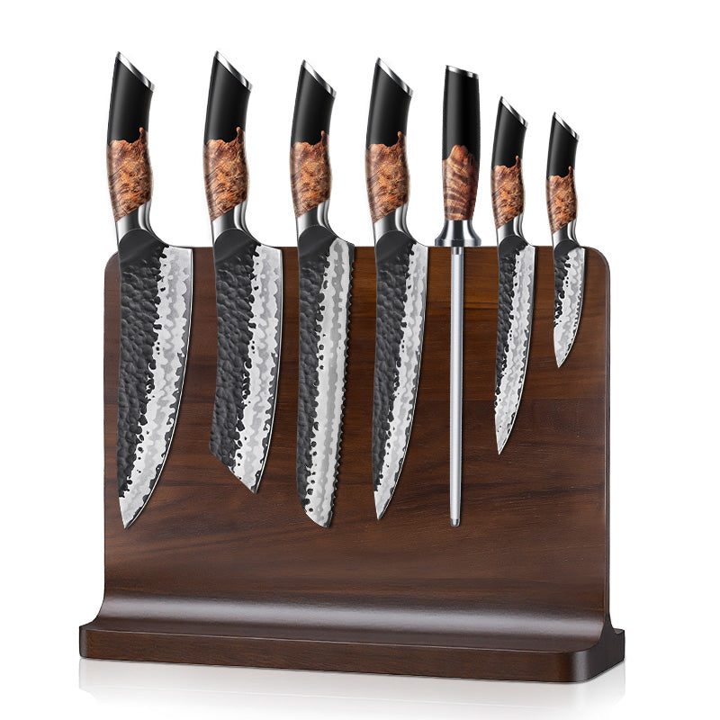 SHAN ZU Tengu Series | 7-Piece Kitchen Knife Set + 30 cm Magnetic Knife Holder