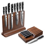SHANZU PRO 9-Pc Knife Set with Magnetic Knife Block + 7-Pc Steak Knives