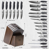 Koraka Series|SHAN ZU 21 PCS Kitchen Knife Set