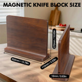 Double-Sided Magnetic Knife Block｜Natural Acacia Wood｜Elegant and Durable