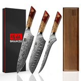 White Tiger Series |  Damascus Chef Knife+MAGNETIC KNIFE HOLDER