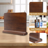 Double-Sided Magnetic Knife Block｜Natural Acacia Wood｜Elegant and Durable