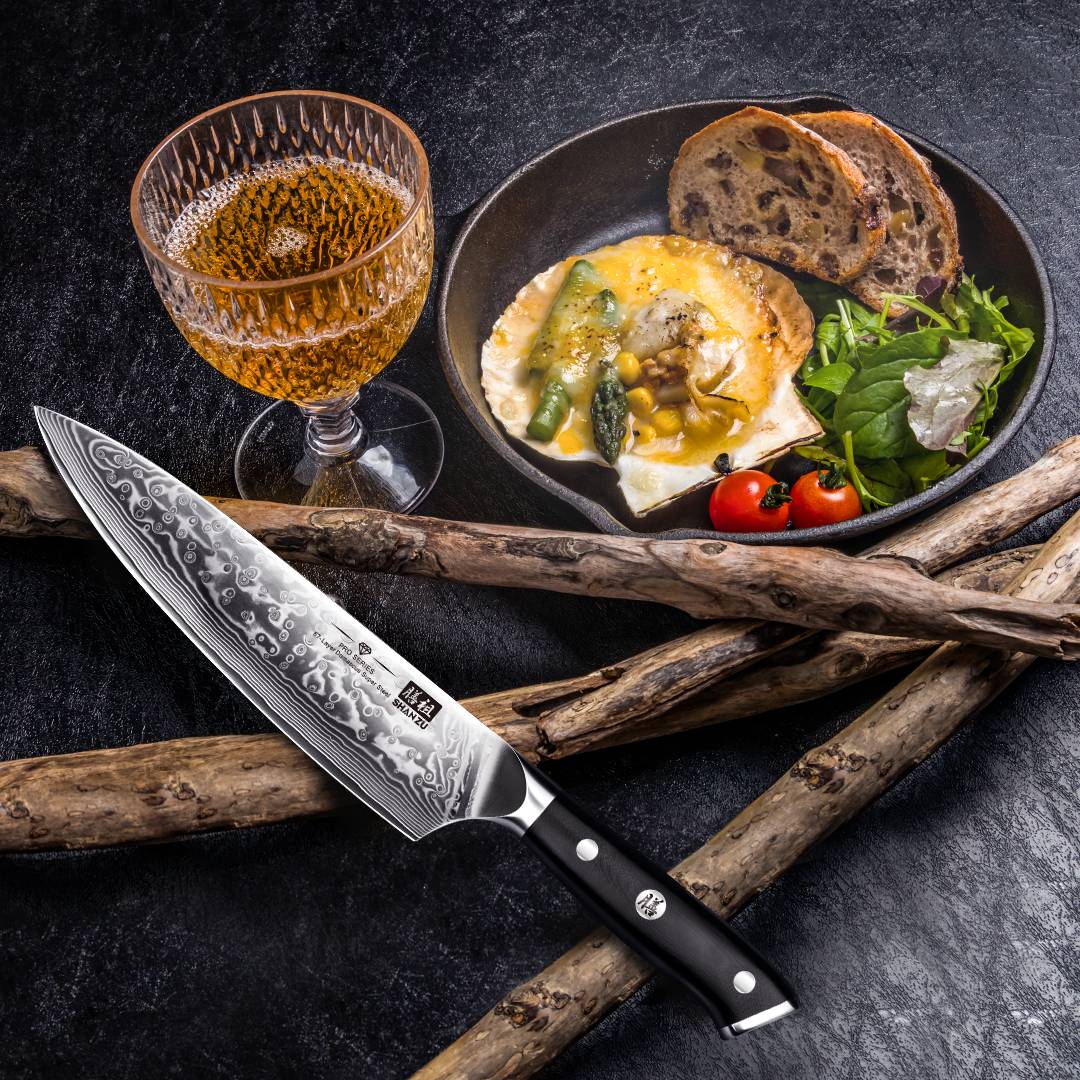 Pro Series Damascus Chef Knife | SHAN ZU Knvies