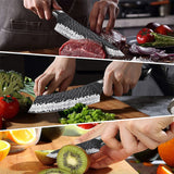 SHAN ZU Tengu Series | 7-Piece Kitchen Knife Set + 30 cm Magnetic Knife Holder