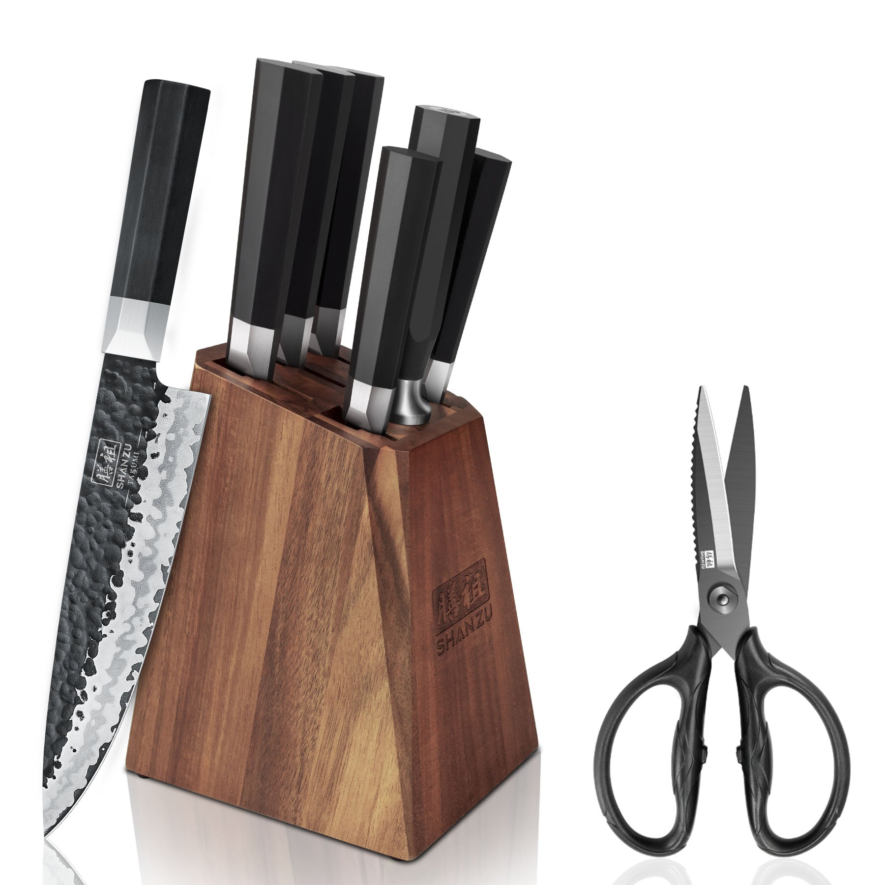 7-PCS Set Takumi Japanese Gyuto Chef Knife+Sscissors