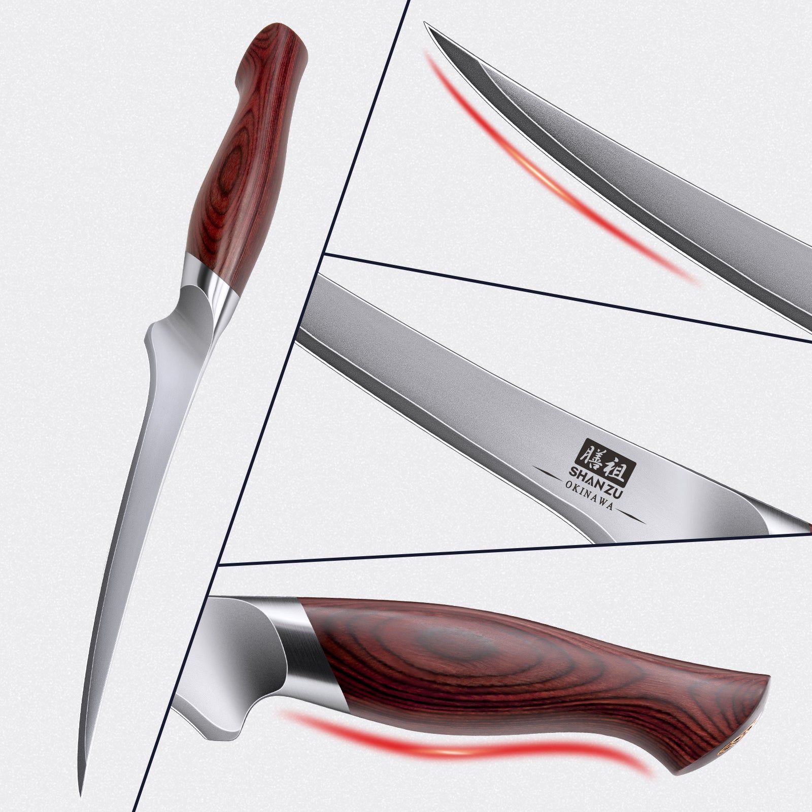 SHAN ZU Fillet Knife 7 inch | OKINAWA Series