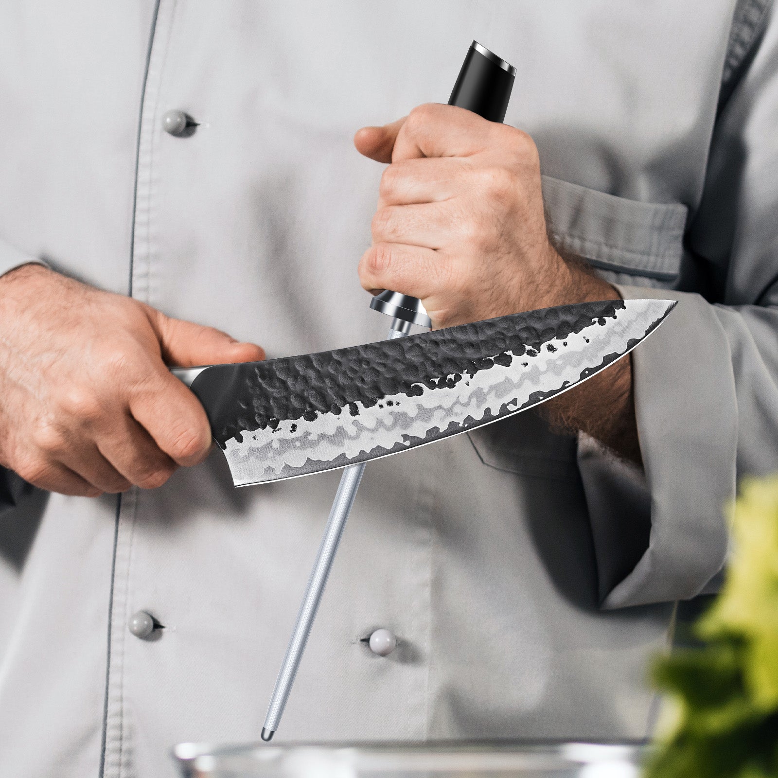 SHAN ZU 20 cm Honing Steel Knife Sharpening Rod