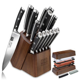 Classic 14-PCS High Carbon Steel Knife Set+Whetstone