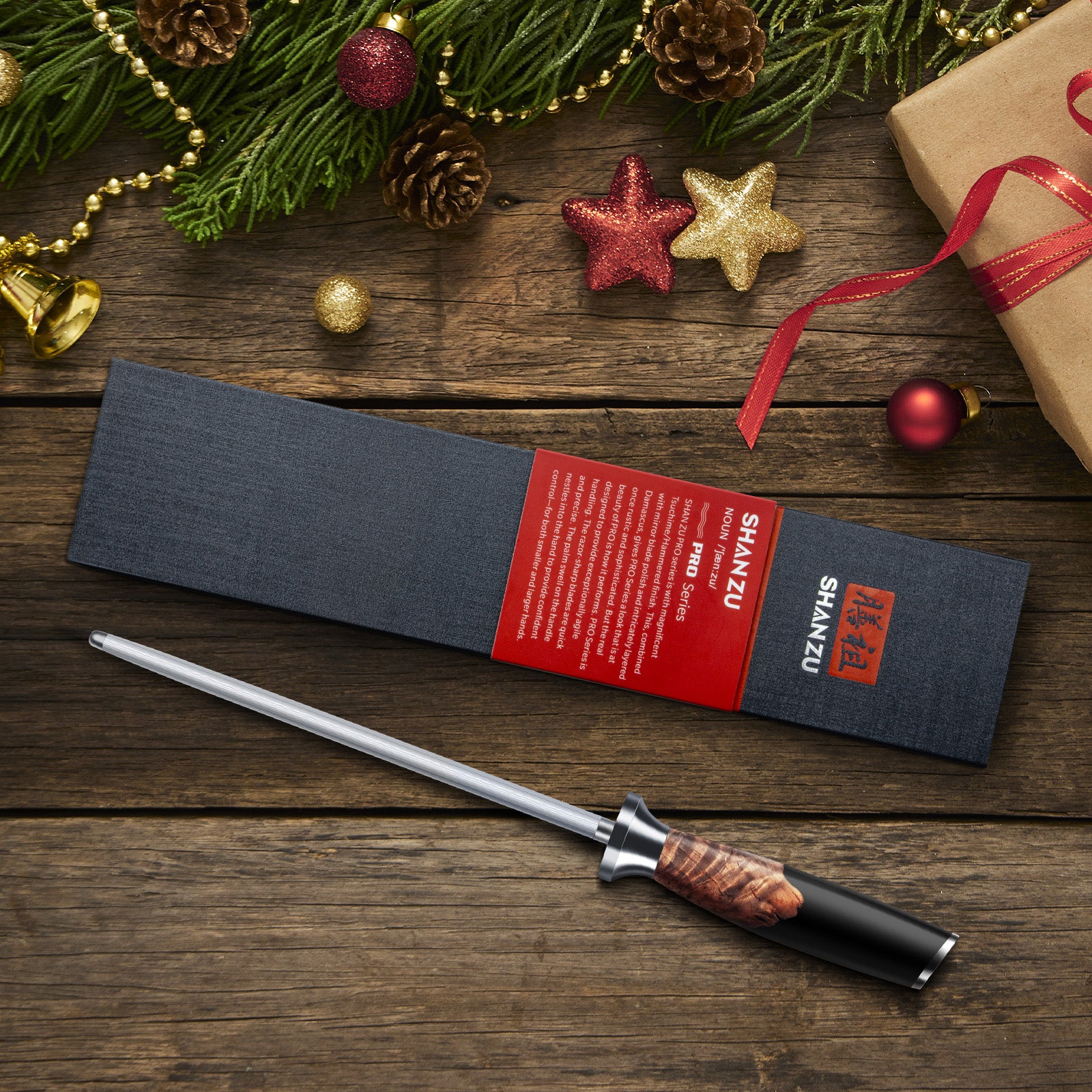 SHAN ZU 20 cm Honing Steel Knife Sharpening Rod