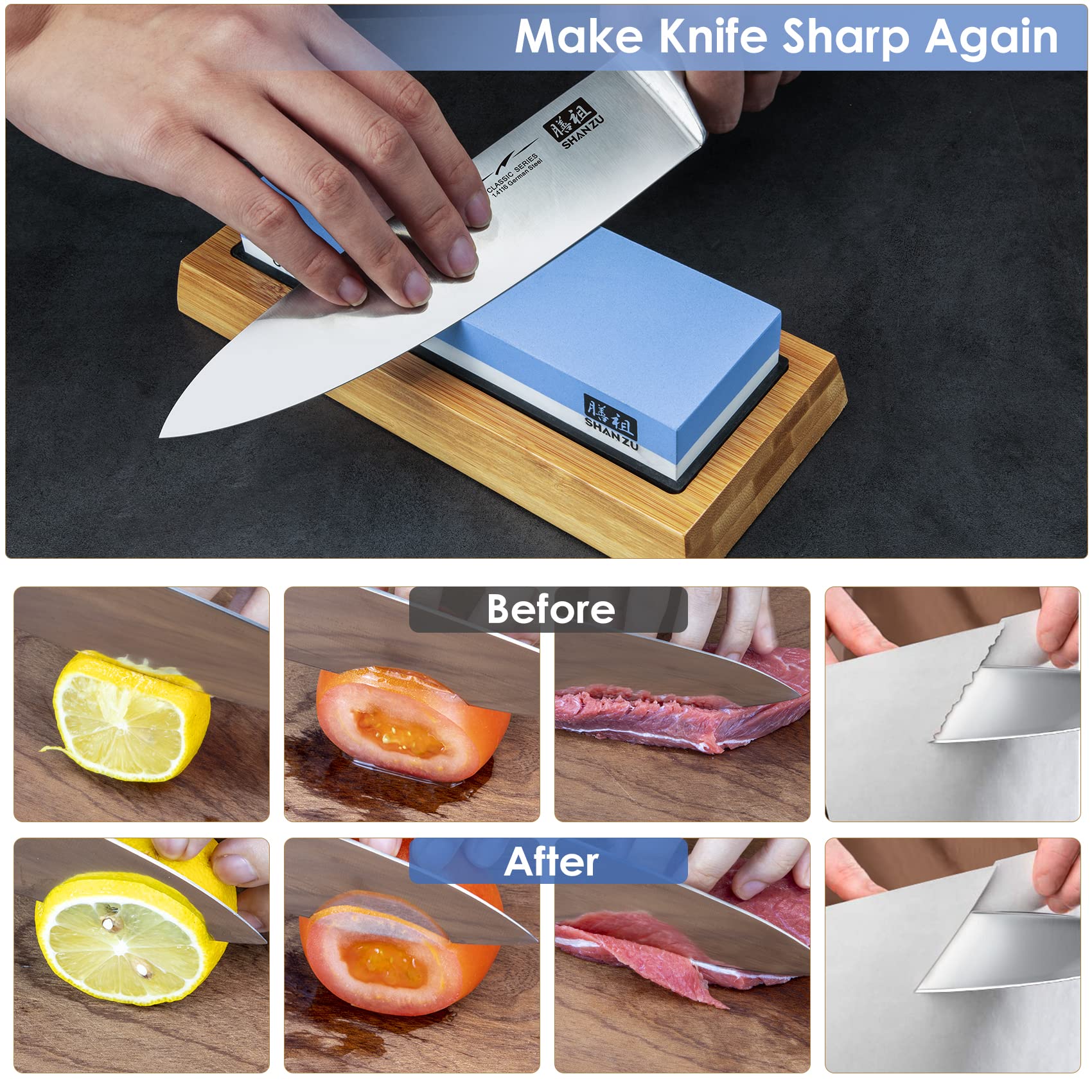 #3000/8000 wetstone |SHAN ZU Knives