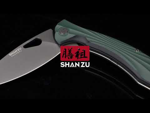 Green Peafowl Liner Locking Knife ZDF905 7.80 Blade & G10 Handle | SHAN ZU Pocket Folding Knives