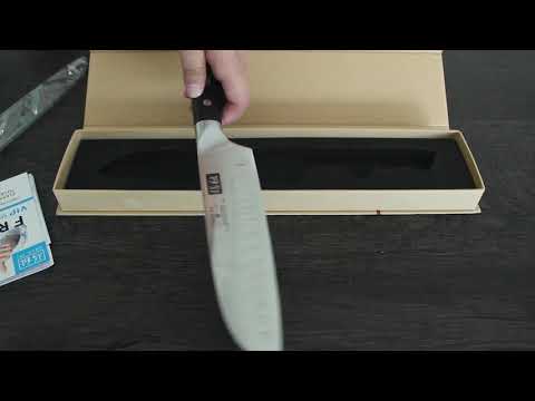 PRO Damascus Santoku Knife